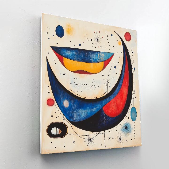 Joan Miró Inspired Celestial Garden paint by number