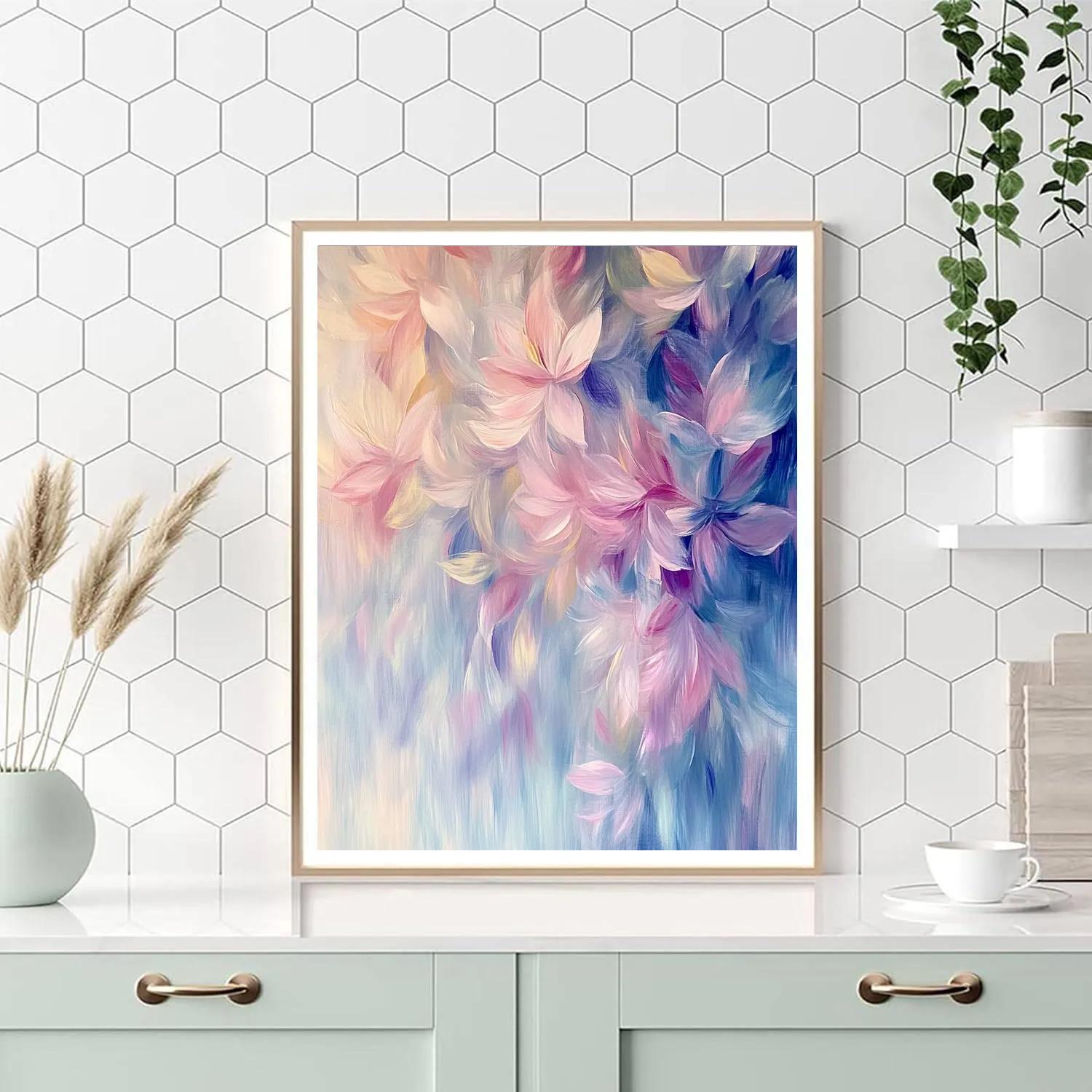 Edgar Degas Inspired Ballet Of Petals paint by number