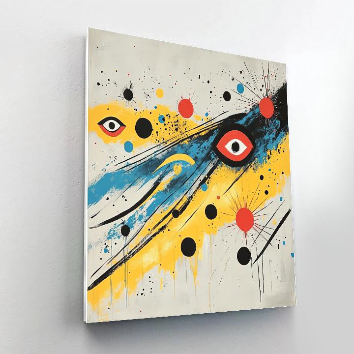 Joan Miró Inspired Dream Signal DIY paint by numbers