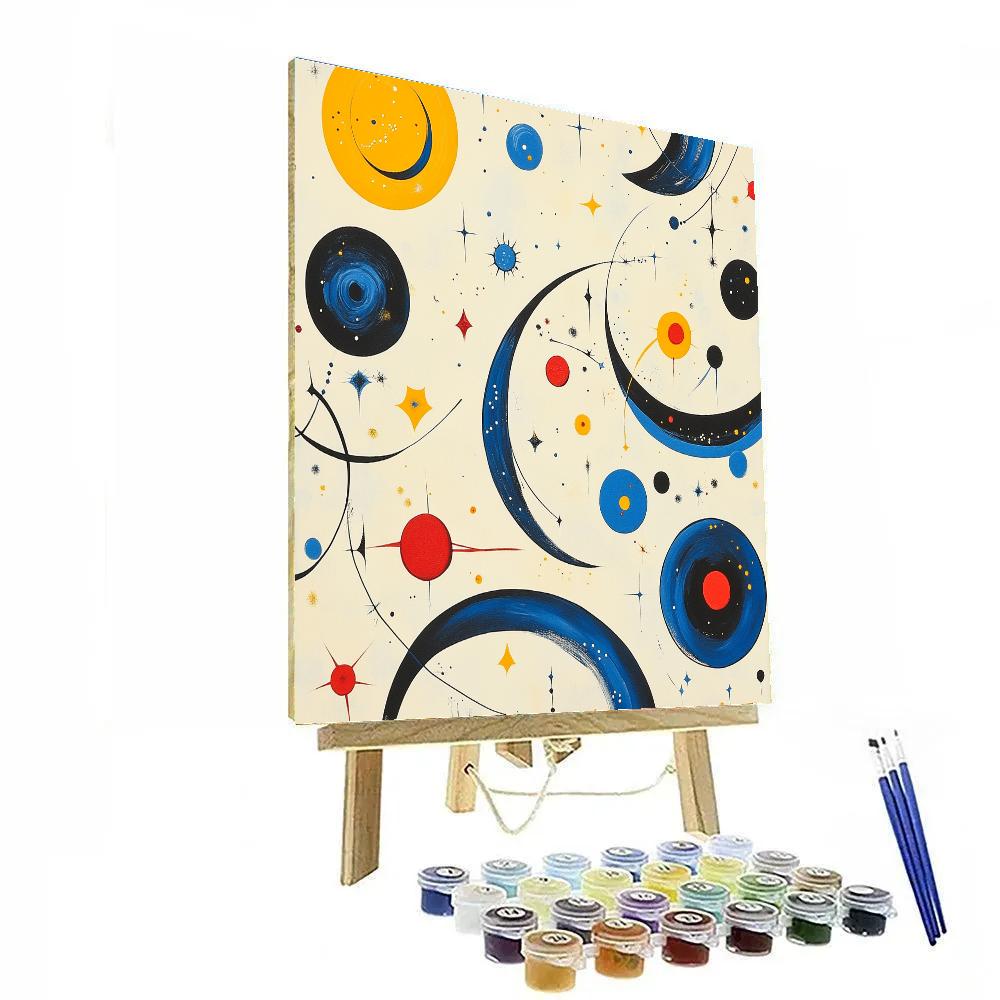 Joan Miró Inspired Lunar Playground Paint by numbers art