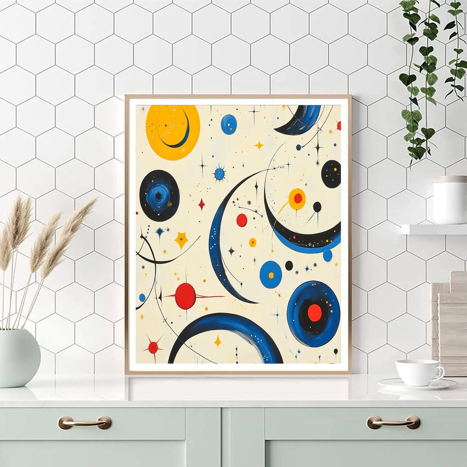 Joan Miró Inspired Lunar Playground Paint by numbers art