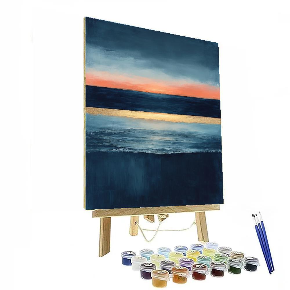 Mark Rothko Inspired Twilight Ocean painting number kit