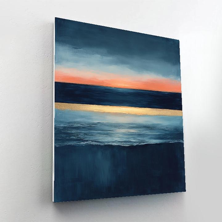 Mark Rothko Inspired Twilight Ocean painting number kit
