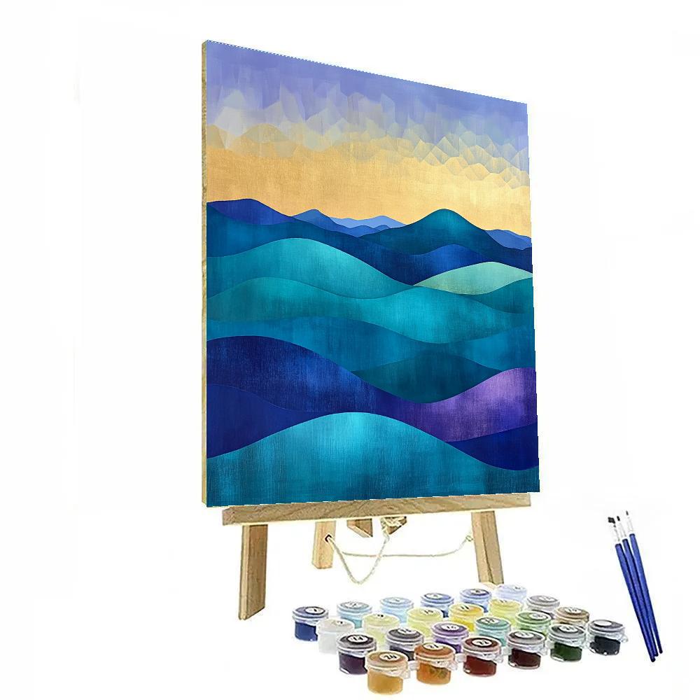 Paul Cézanne Inspired Celestial Hills DIY paint by numbers