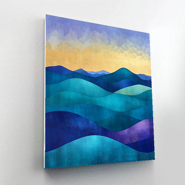 Paul Cézanne Inspired Celestial Hills DIY paint by numbers