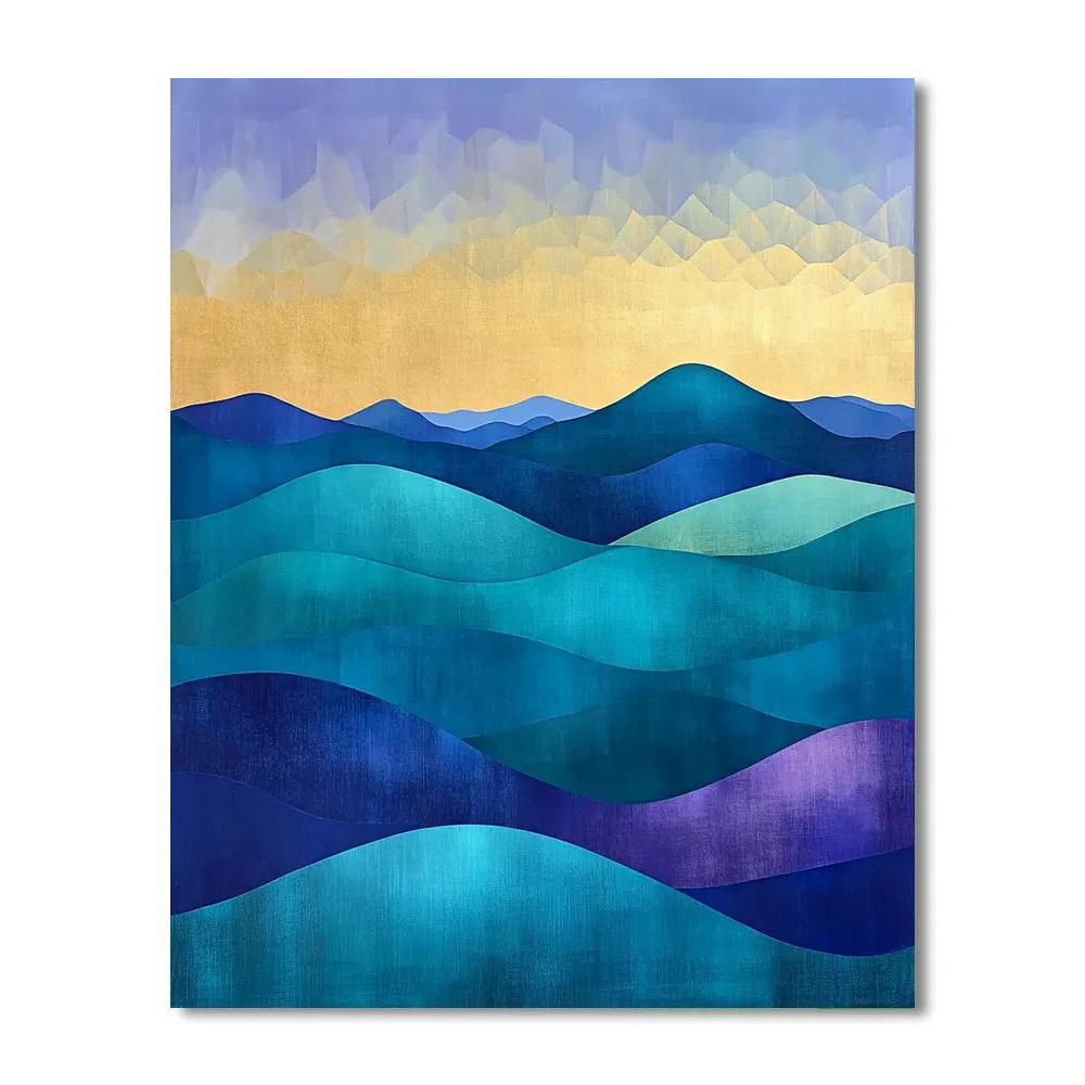 Paul Cézanne Inspired Celestial Hills DIY paint by numbers