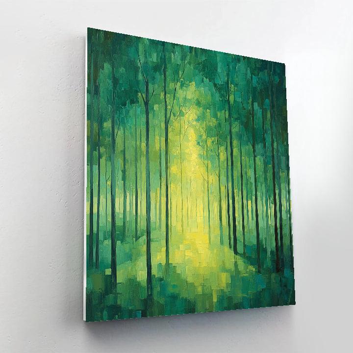 Paul Cézanne Inspired Geometric Forest Study Paint by numbers kits