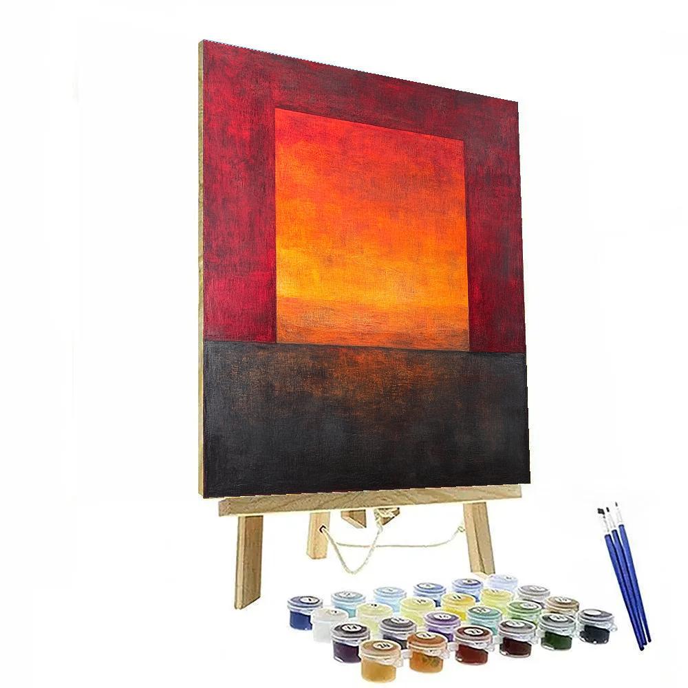 Mark Rothko Inspired Silent Volcano Painting by numbers kit