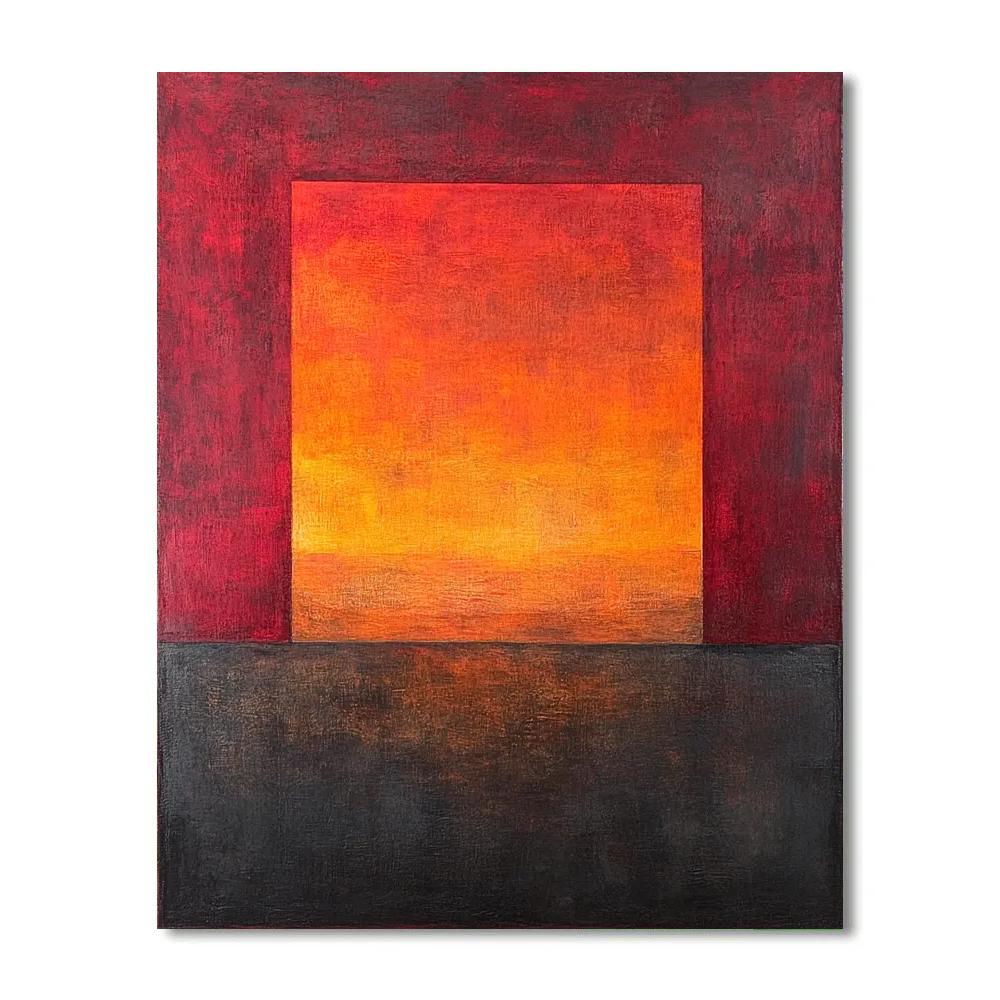Mark Rothko Inspired Silent Volcano Painting by numbers kit