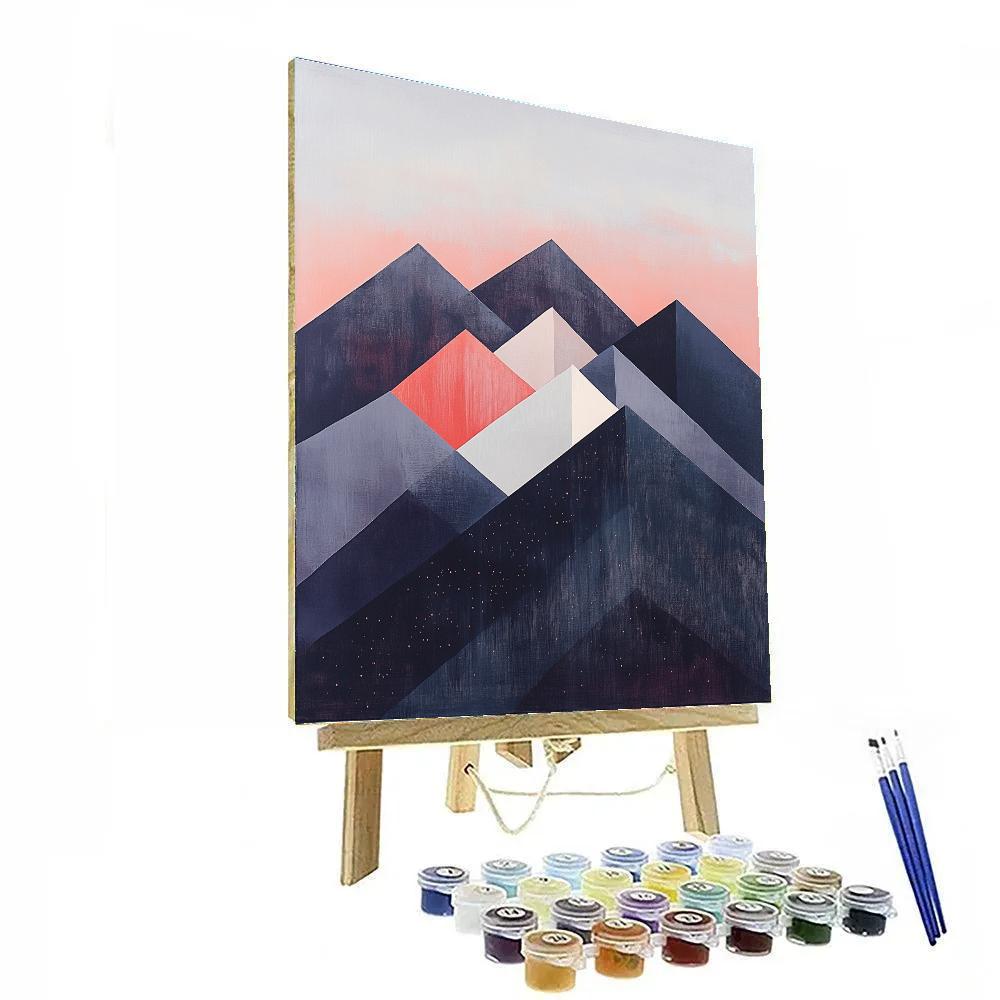 Paul Cézanne Inspired Abstract Mountain Constellation painting number kit