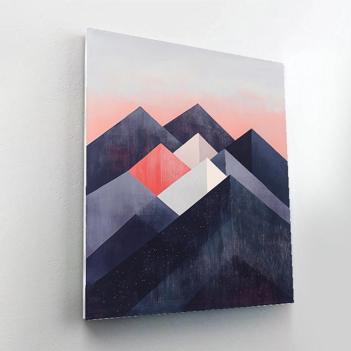 Paul Cézanne Inspired Abstract Mountain Constellation painting number kit