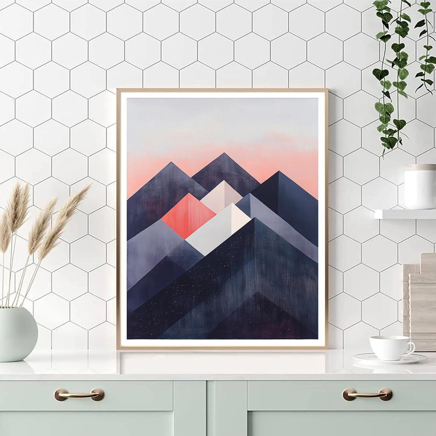 Paul Cézanne Inspired Abstract Mountain Constellation painting number kit