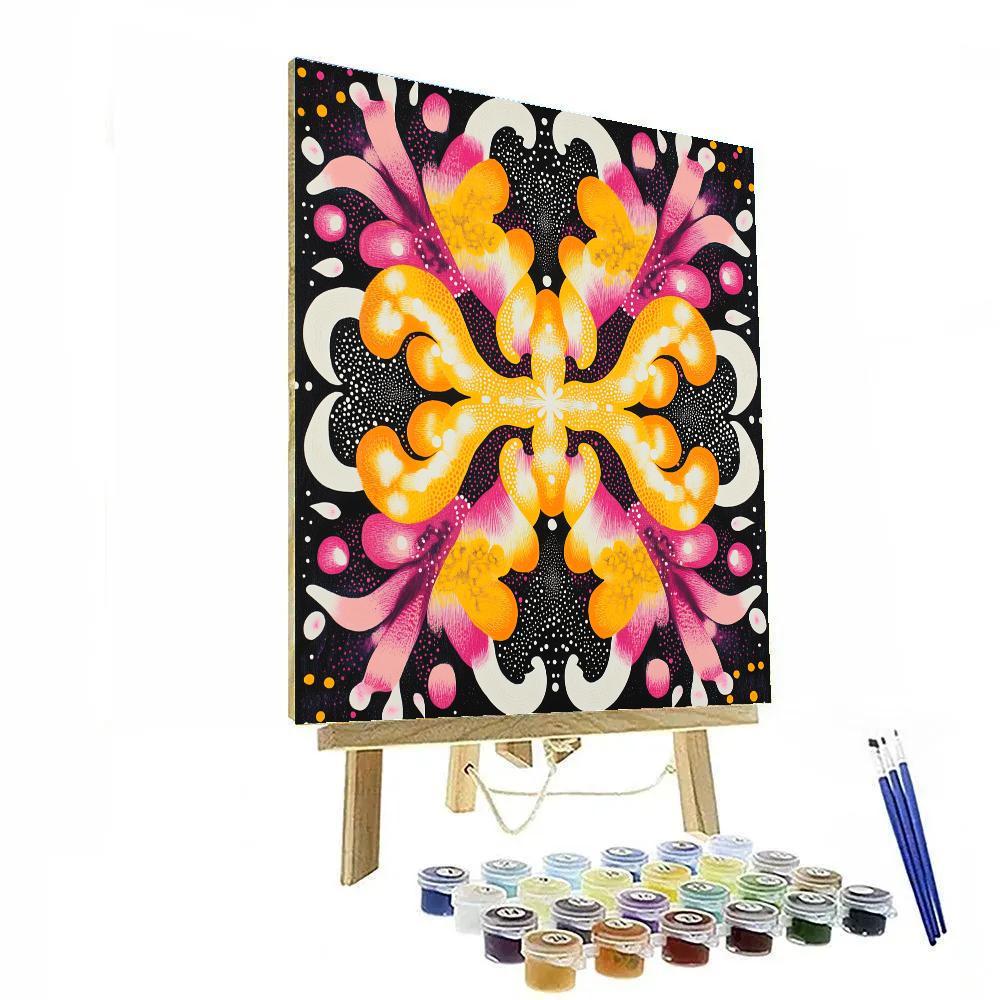 Yayoi Kusama Inspired Garden Of Mirrors paint by numbers