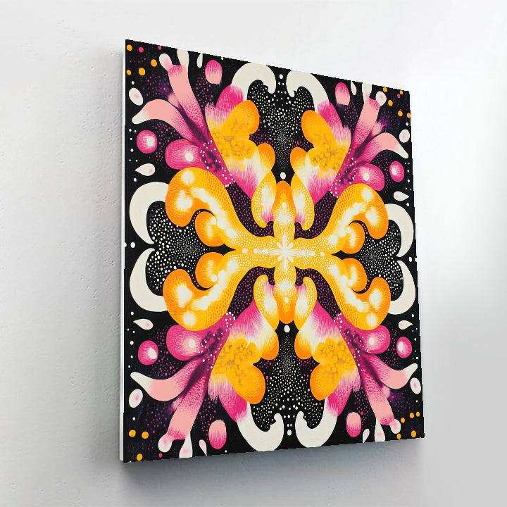 Yayoi Kusama Inspired Garden Of Mirrors paint by numbers