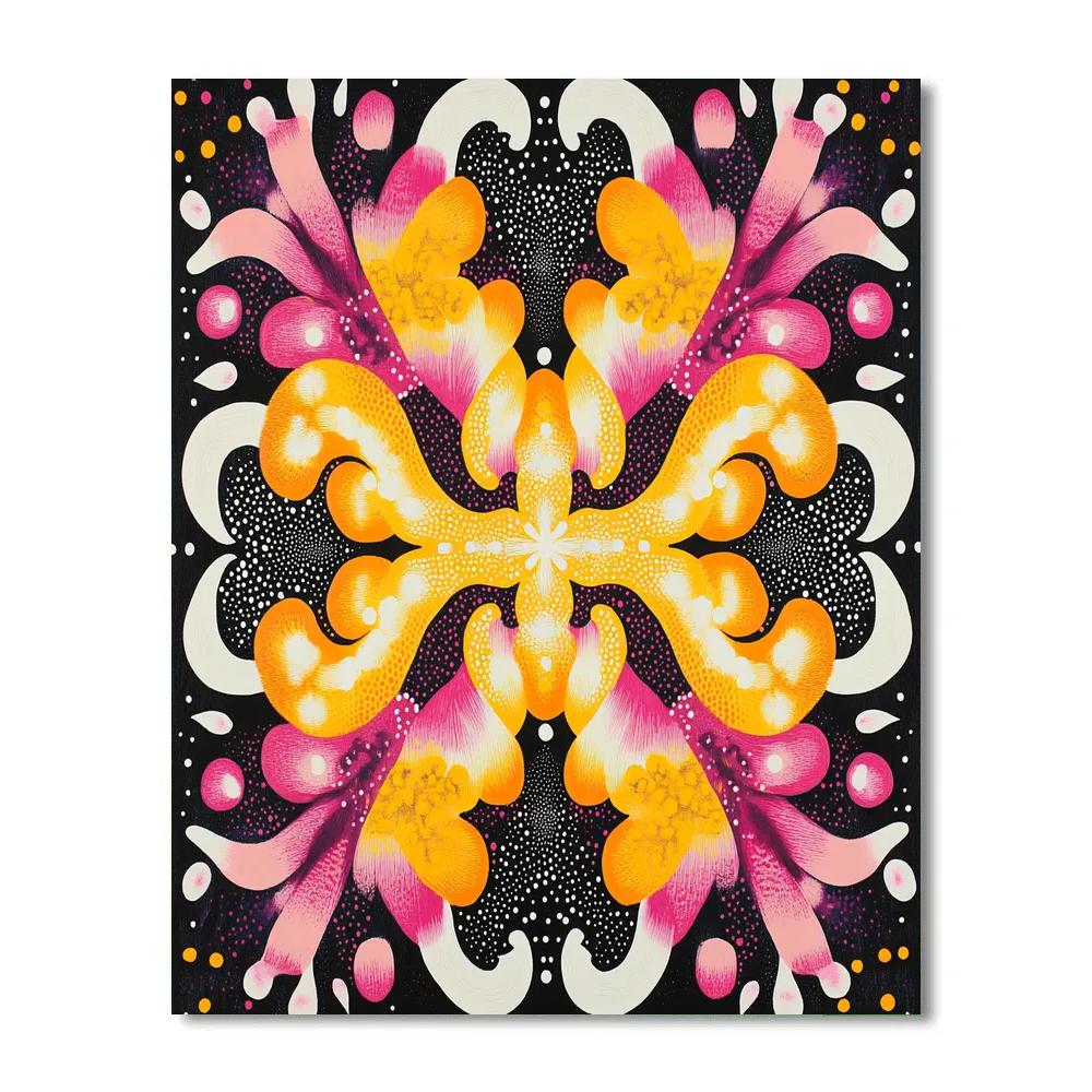 Yayoi Kusama Inspired Garden Of Mirrors paint by numbers