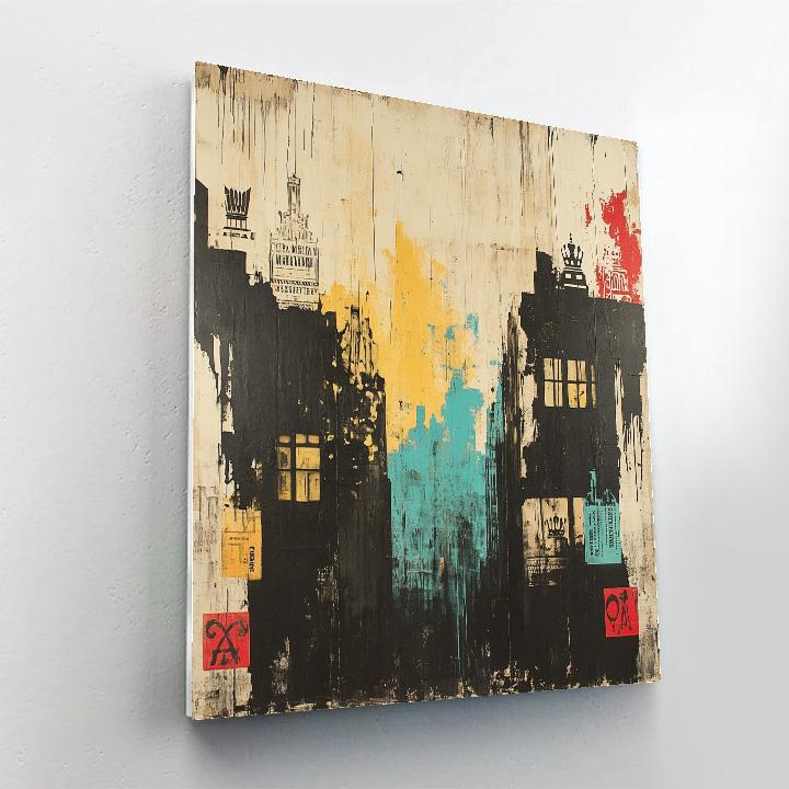 Jean-Michel Basquiat Inspired Silent Cityscape Echoes Paint by numbers kits