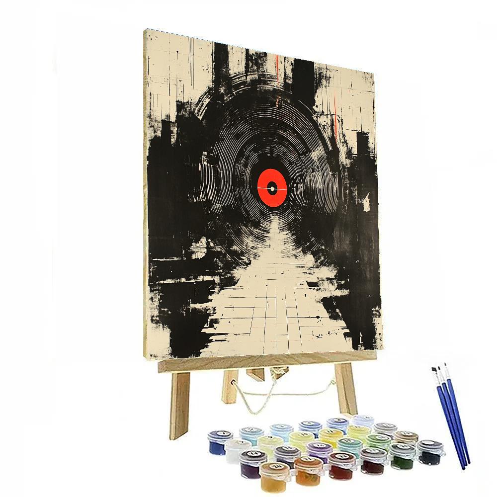 Banksy Inspired Silent Satellite Of Surveillance Number painting