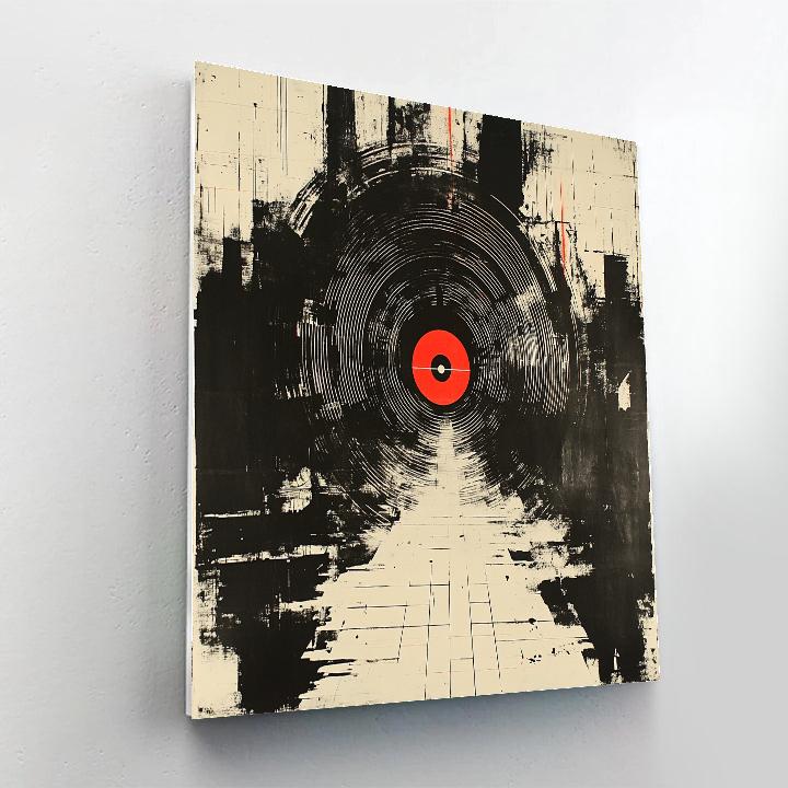 Banksy Inspired Silent Satellite Of Surveillance Number painting