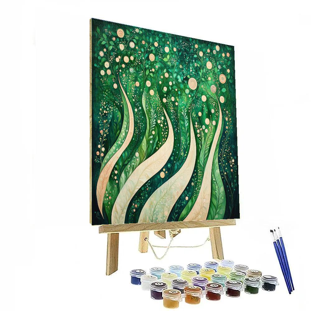 Alphonse Mucha Inspired Verdant Symphony Paint by numbers kits