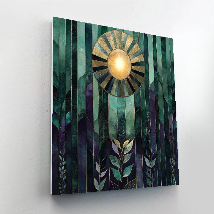 Gustav Klimt Inspired Aurora Of Mirrors painting number kit