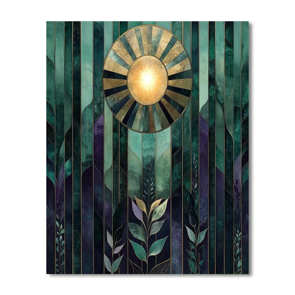 Gustav Klimt Inspired Aurora Of Mirrors painting number kit