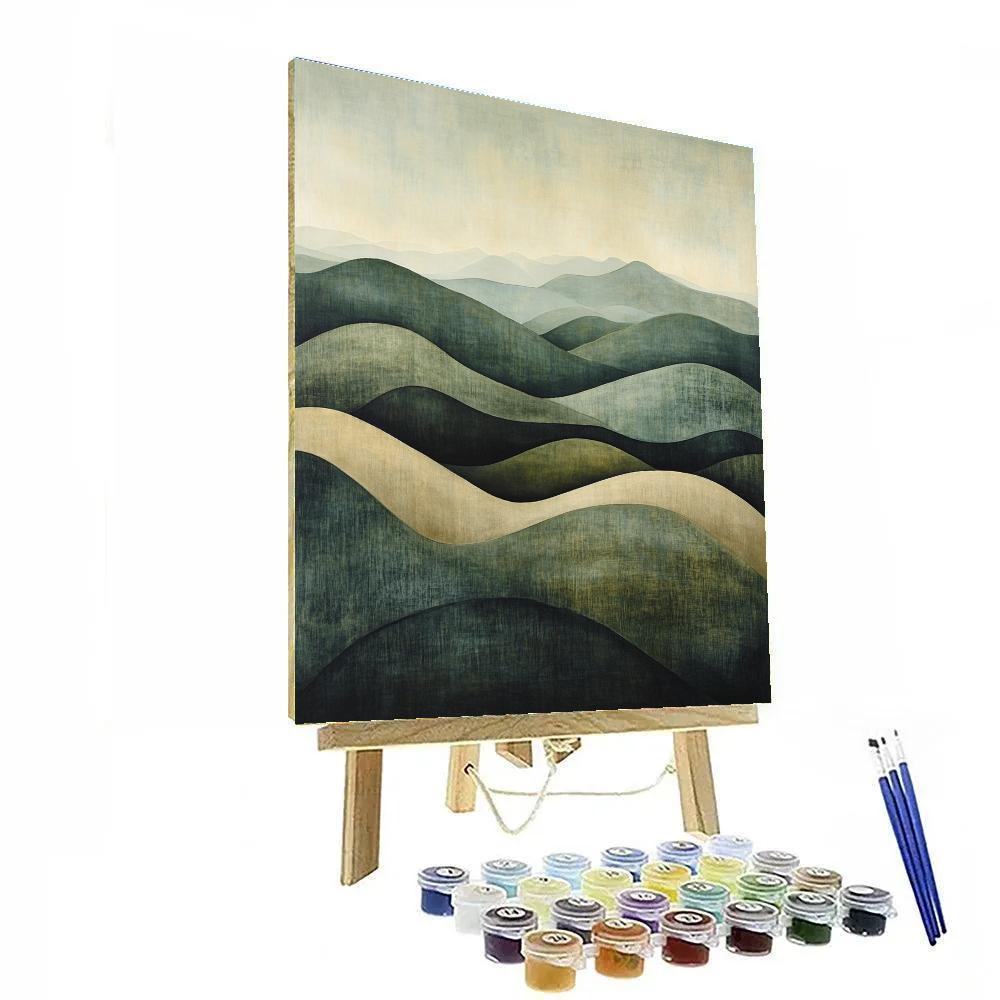 Max Ernst Inspired Silent Chorus Of Stones DIY paint by numbers