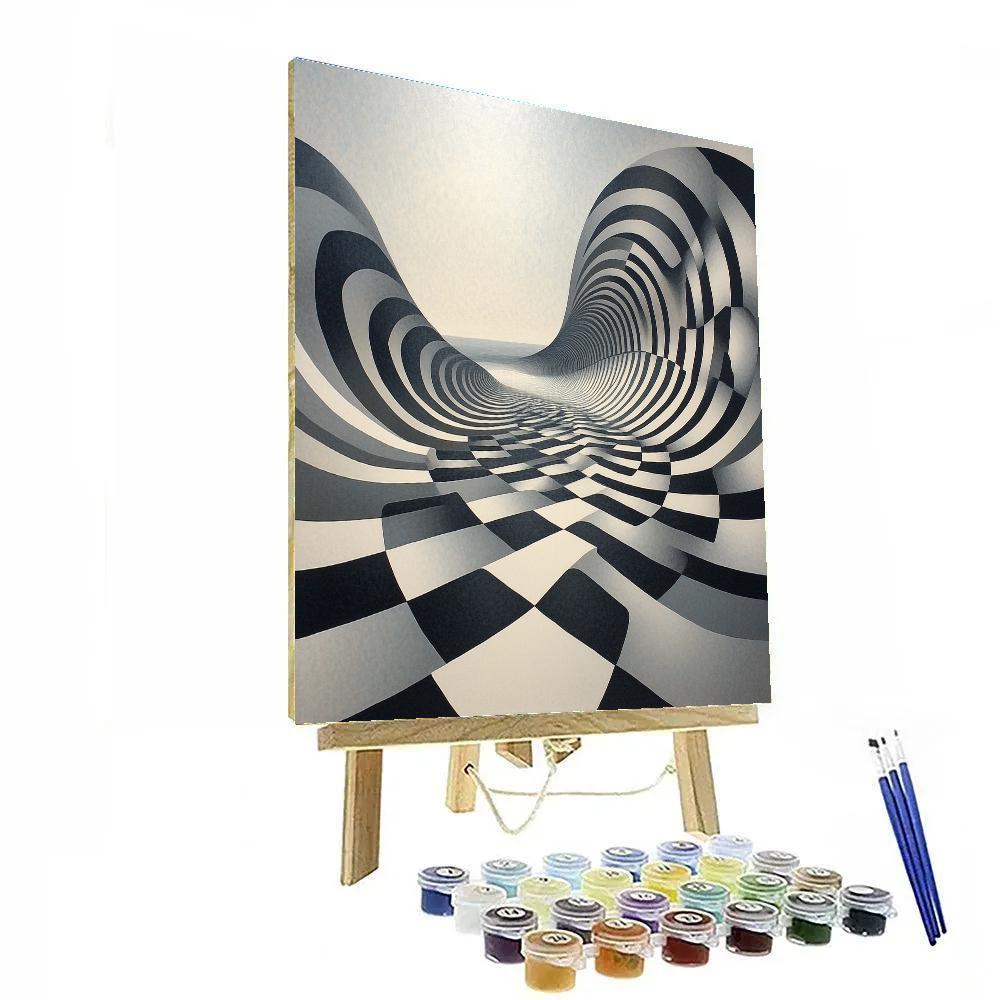 M.C. Escher Inspired Möbius Ocean Of Patterns Painting by numbers kit