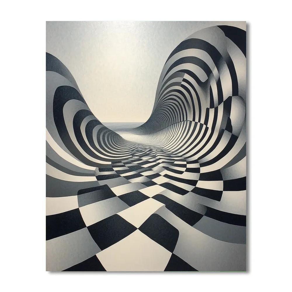 M.C. Escher Inspired Möbius Ocean Of Patterns Painting by numbers kit
