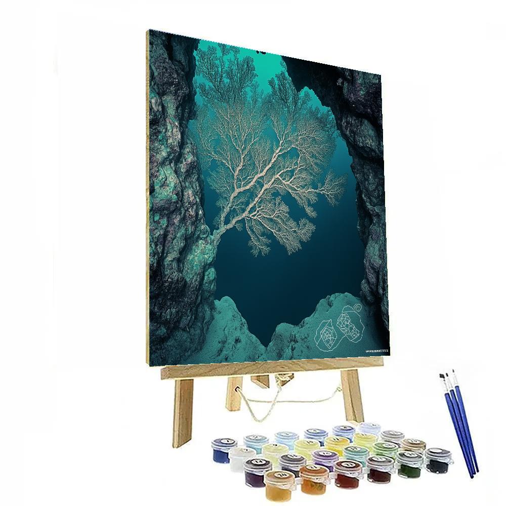 Michelangelo Inspired Coral Cathedral Painting by numbers kit