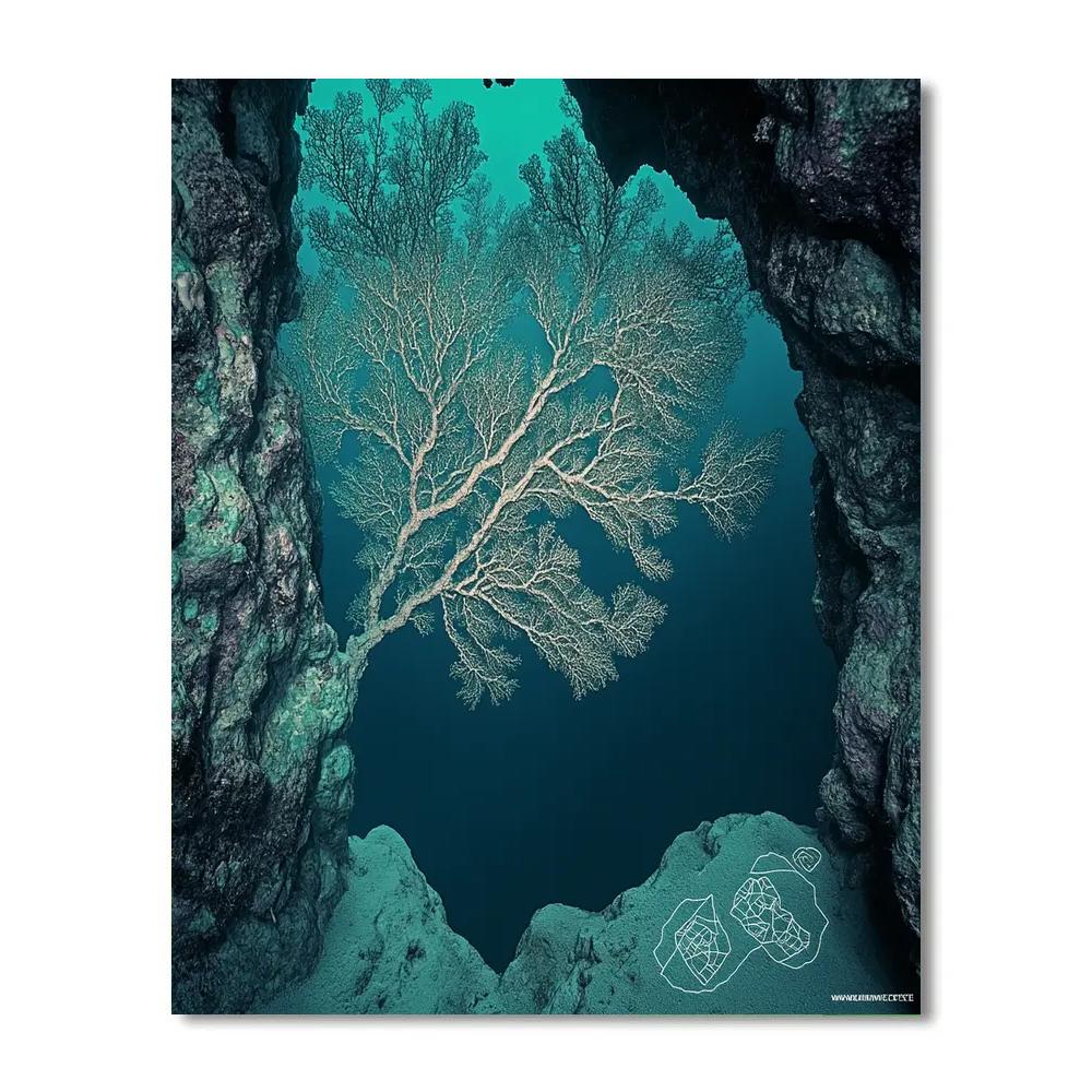 Michelangelo Inspired Coral Cathedral Painting by numbers kit