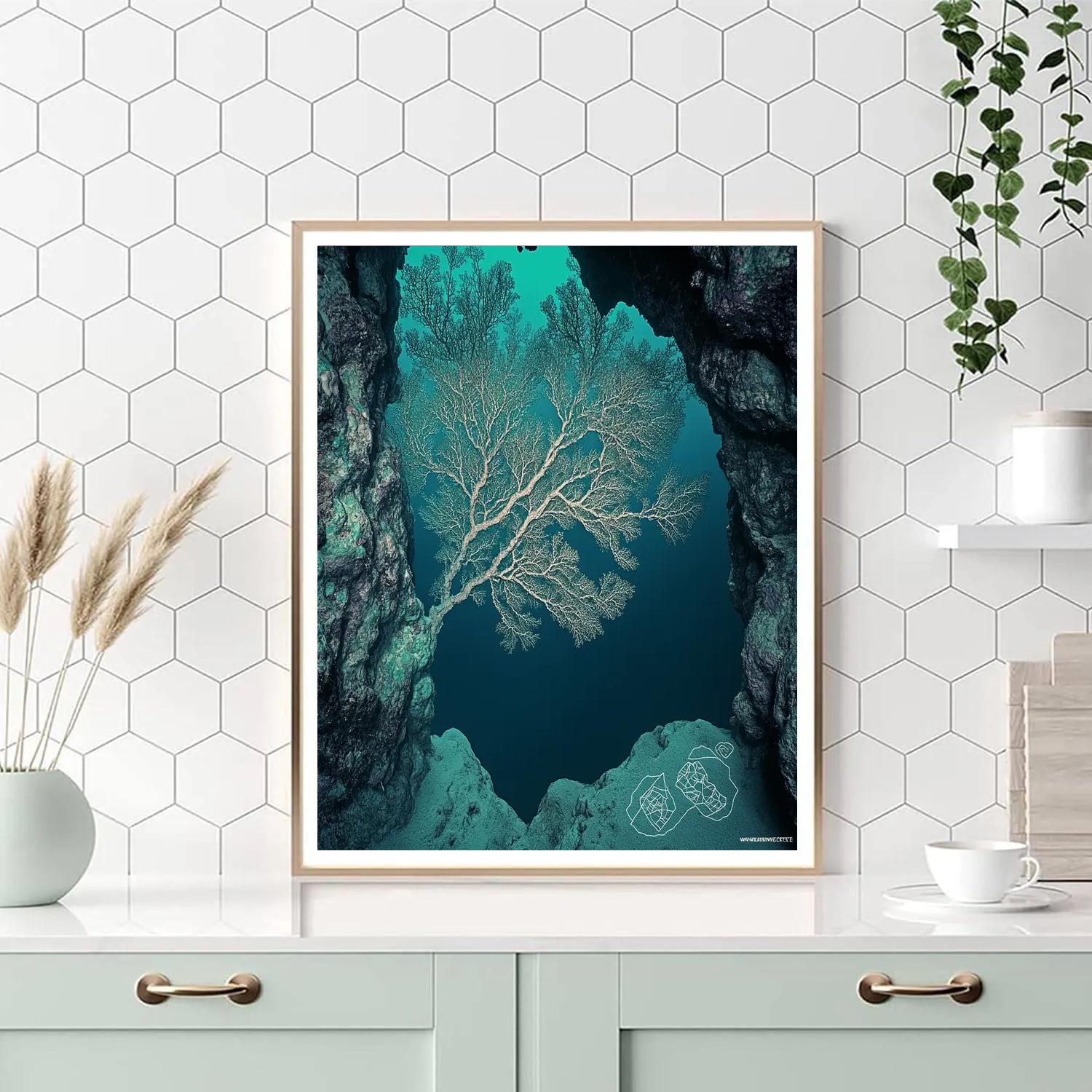 Michelangelo Inspired Coral Cathedral Painting by numbers kit
