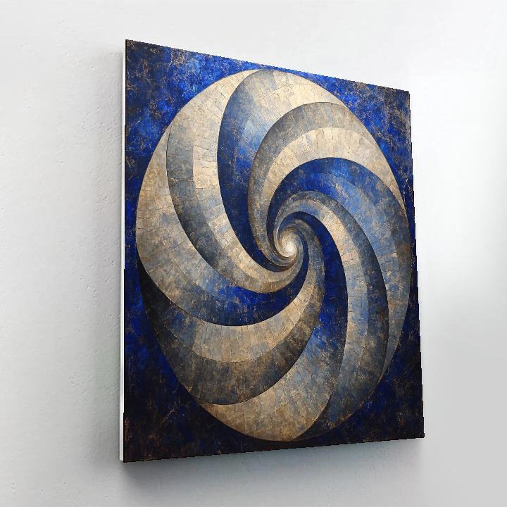Michelangelo Inspired Celestial Spiral Vortex painting number kit