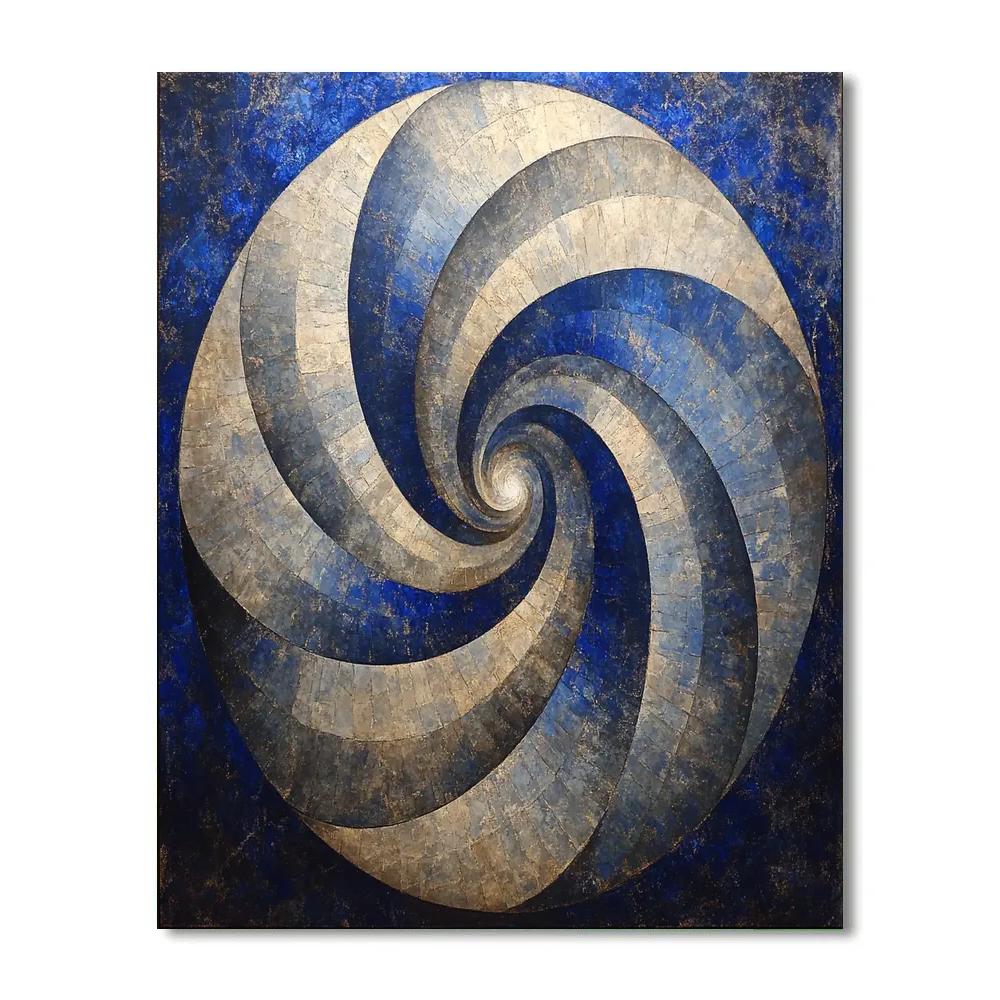 Michelangelo Inspired Celestial Spiral Vortex painting number kit