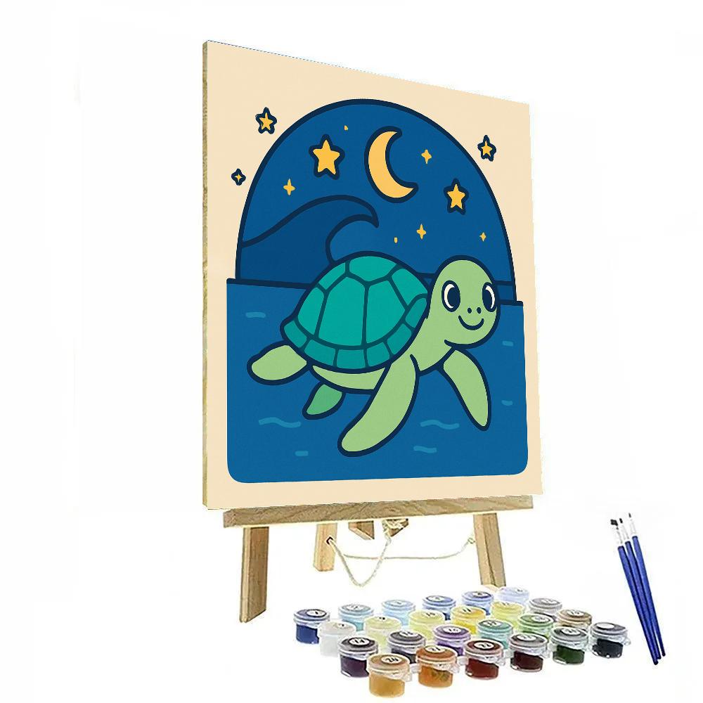 Starlight Sea Turtle paint by numbers
