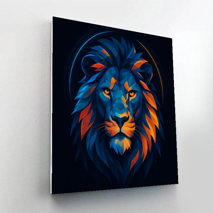 Chromatic Lion Crown painting number kit