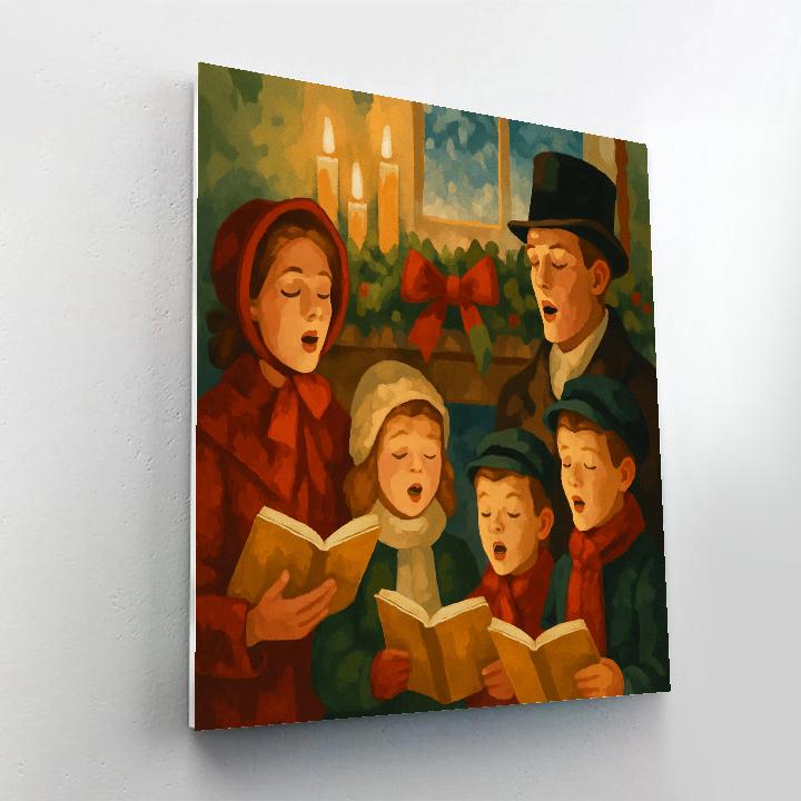 Hearthside Carol Painting by numbers kit