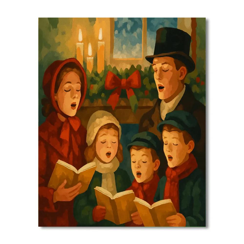 Hearthside Carol Painting by numbers kit