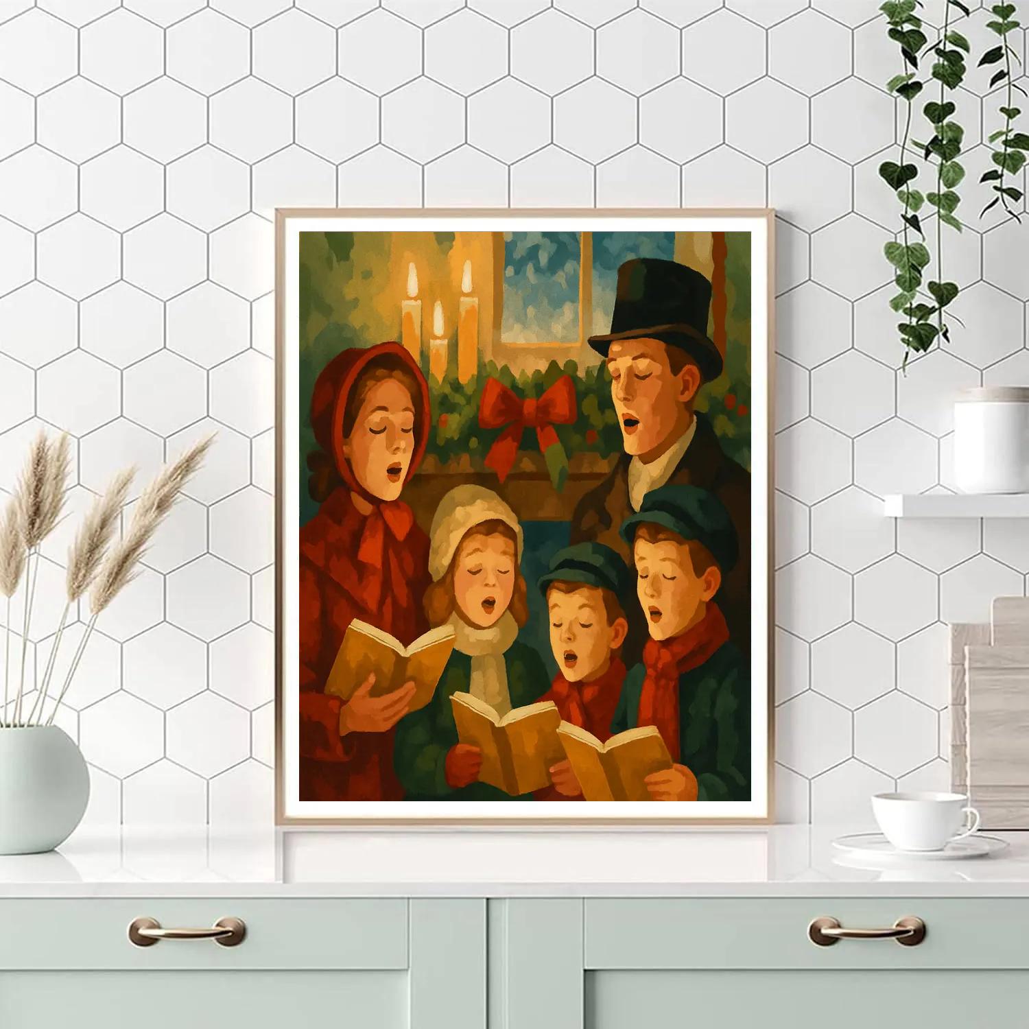 Hearthside Carol Painting by numbers kit