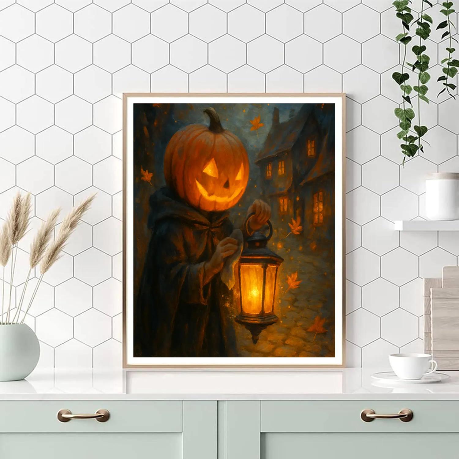 Lantern Keeper Of The Amber Lane DIY paint by numbers
