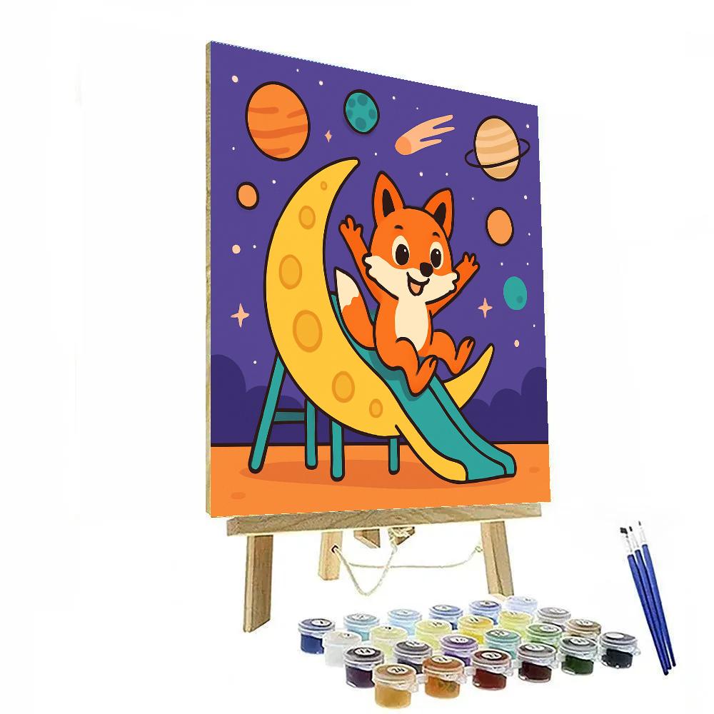 Nebula Playground Fox Paint by numbers art