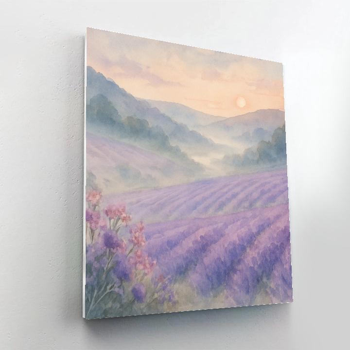 Misty Lavender Valley Numbered painting kits