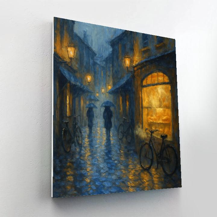 Cobblestone Lantern Walk Numbered painting kits