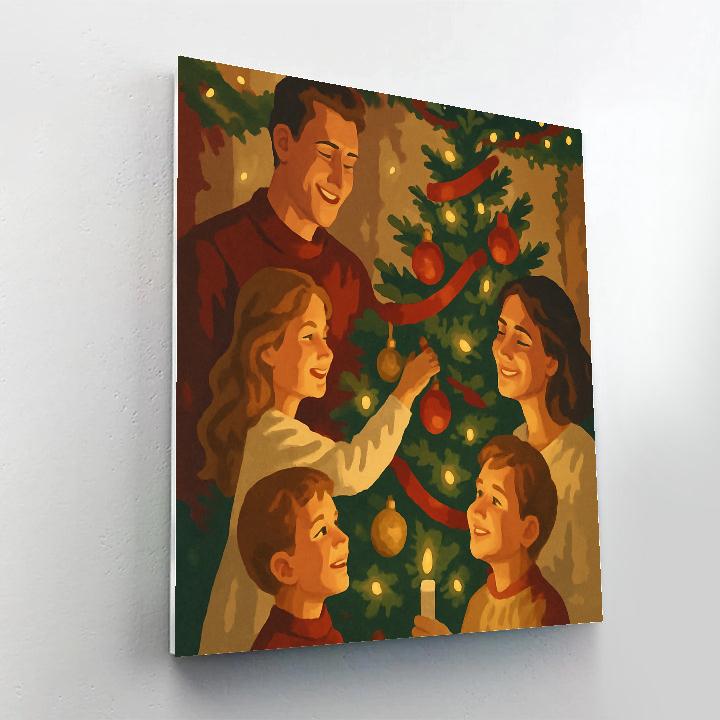 Trimming The Tree paint by number