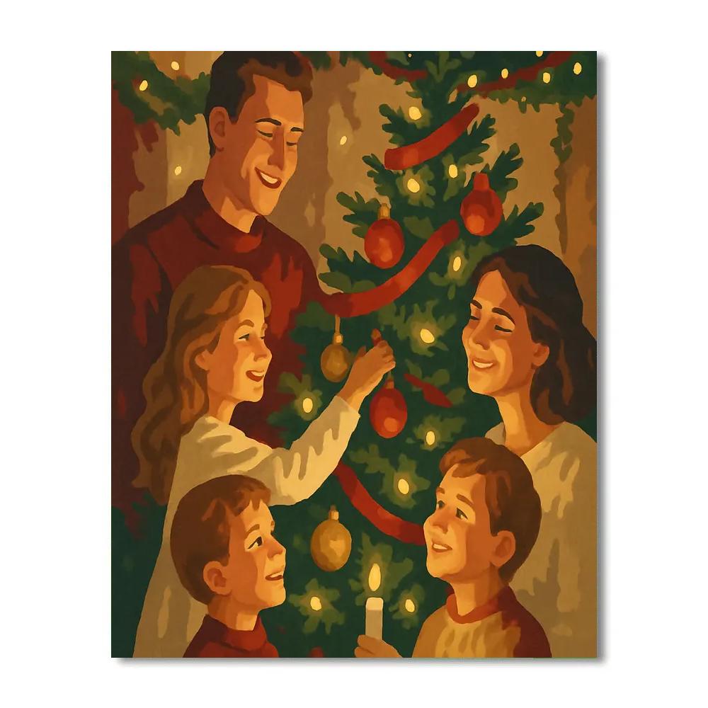 Trimming The Tree paint by number