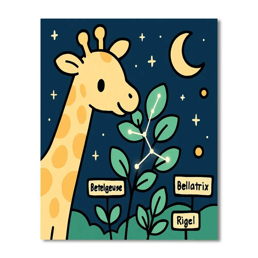 Cosmic Garden Giraffe paint by color
