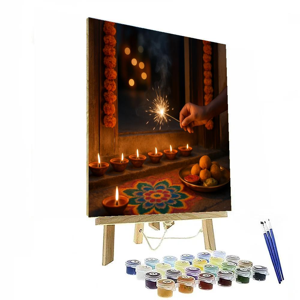 Diwali Doorstep Offering Number painting