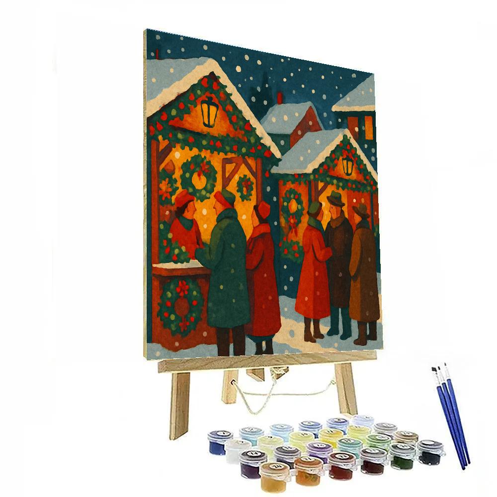 Market Of Wreaths Number painting