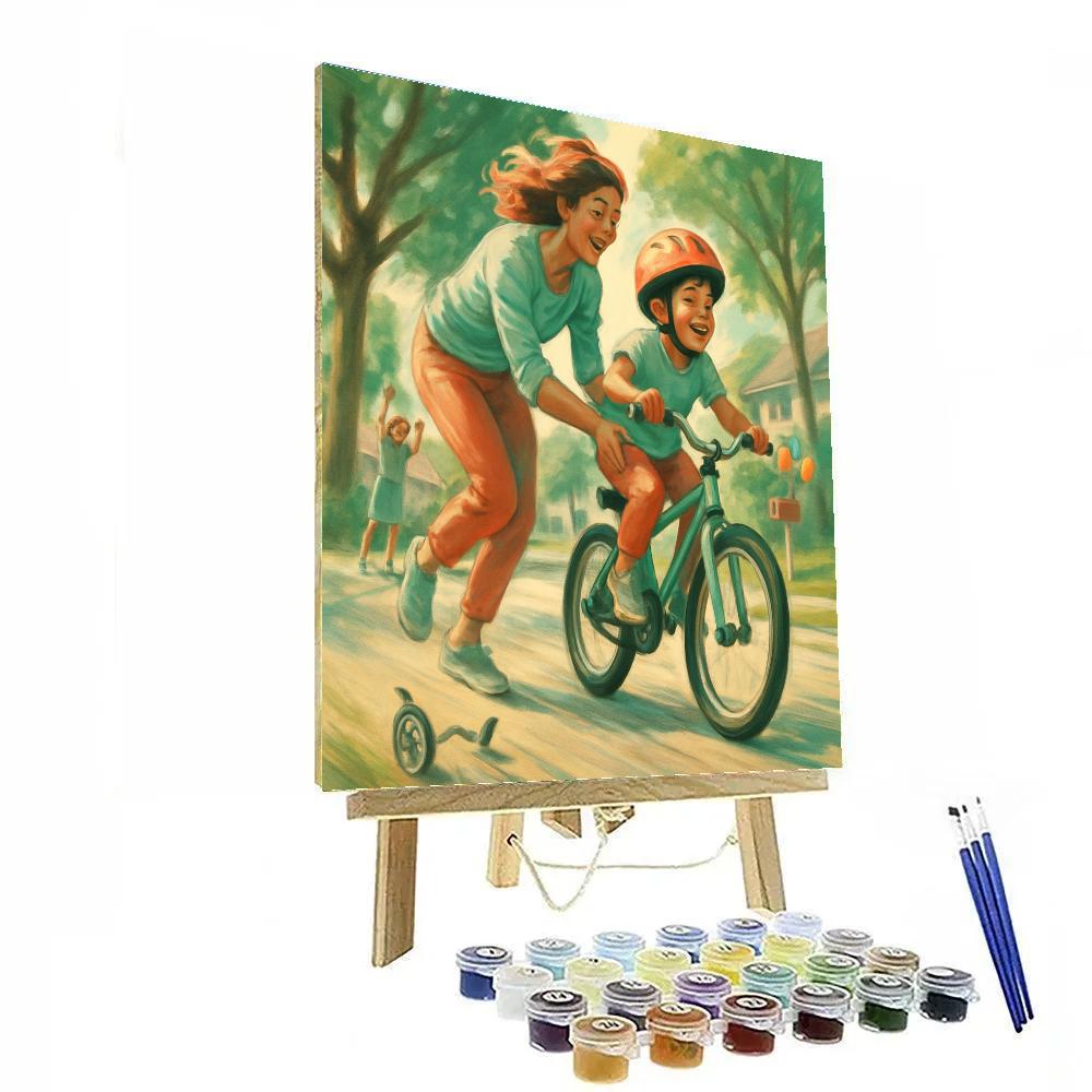 First Bicycle Ride Support painting number kit