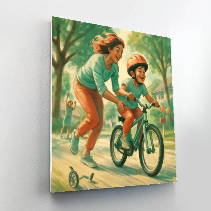 First Bicycle Ride Support painting number kit