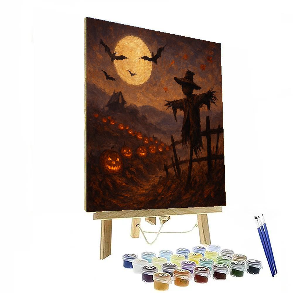 Moonlit Pumpkin Ridge paint by color